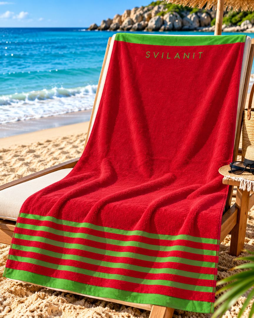 Velour Beach towel 100%cotton,100x180 cm.