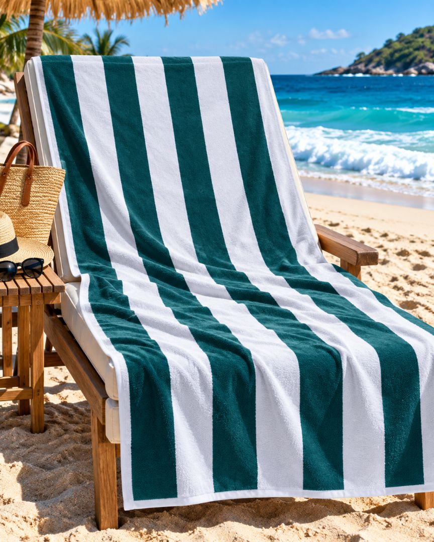 Velour Beach towel 100%cotton,100x180 cm.