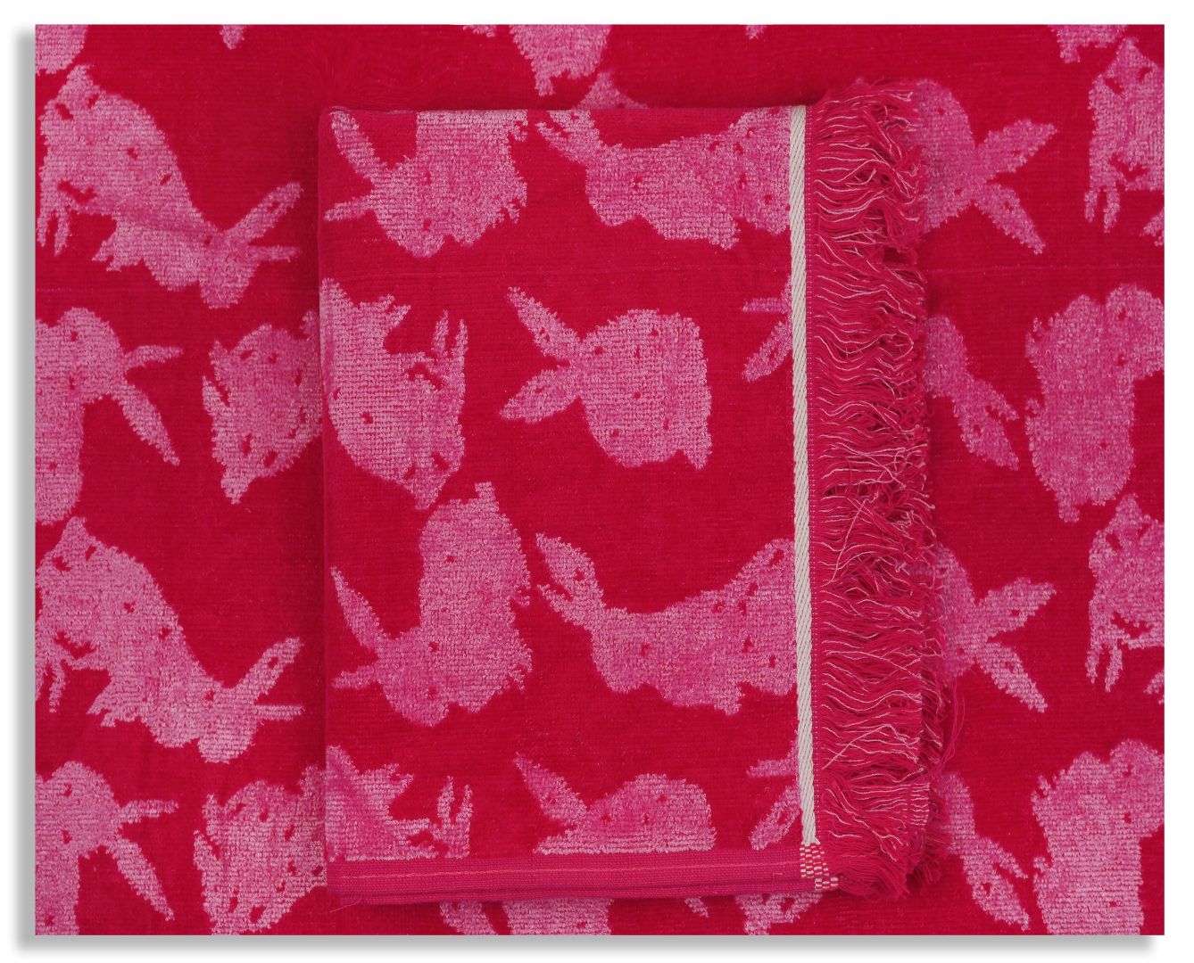 VELOUR TERRY KITCHEN TOWELS SET OF 3 PCS, 100% COTTON , 50X70 CM