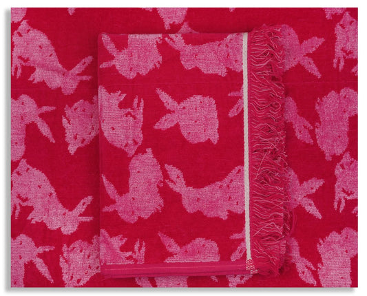 VELOUR TERRY KITCHEN TOWELS SET OF 3 PCS, 100% COTTON , 50X70 CM