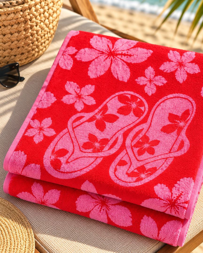 Velour Beach towel 100%cotton,90x170 cm.
