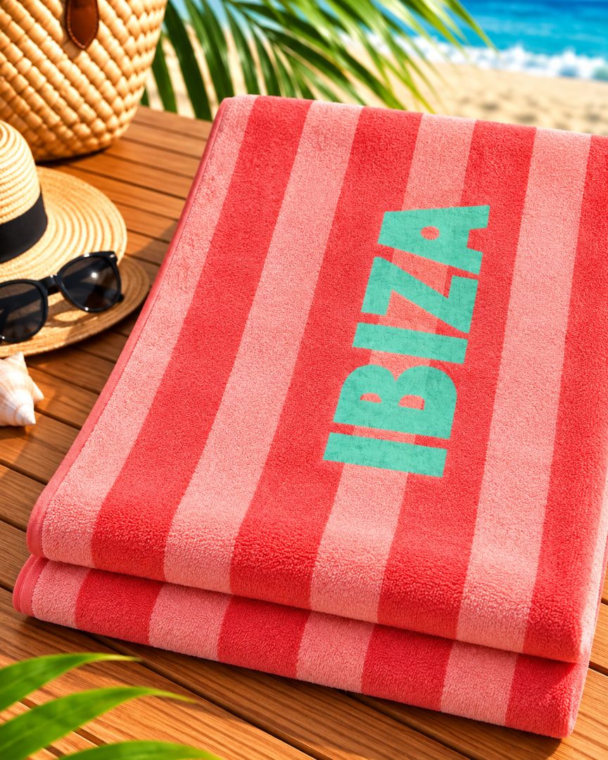 Velour Beach towel 100%cotton,90x170 cm.