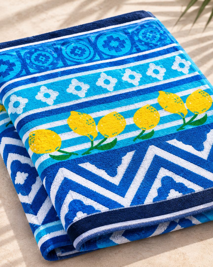 Velour Beach towel 100%cotton,90x170 cm.