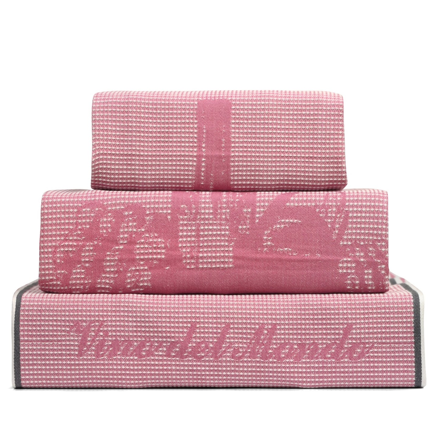 SET OF 3 PCS KITCHEN TOWELS , 100% COTTON , 50X70 CM