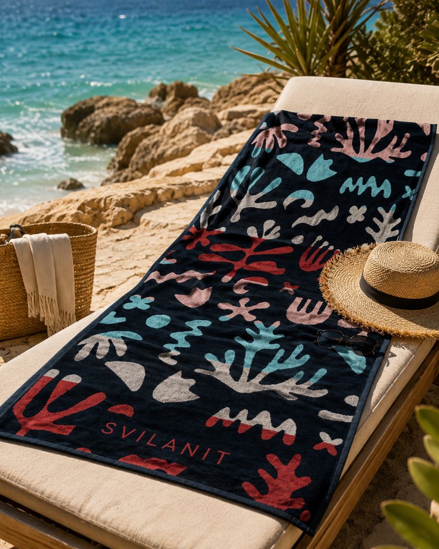 Velour Beach towel 100%cotton,70x150 cm.