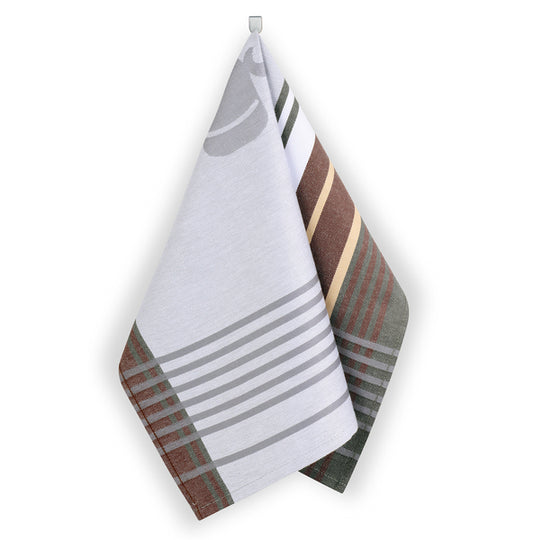 SET OF 3 PCS KITCHEN TOWELS , 100% COTTON , 50X70 CM