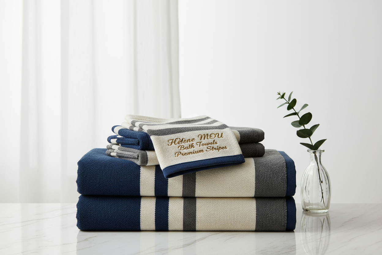Bath Towels Premium Stripes