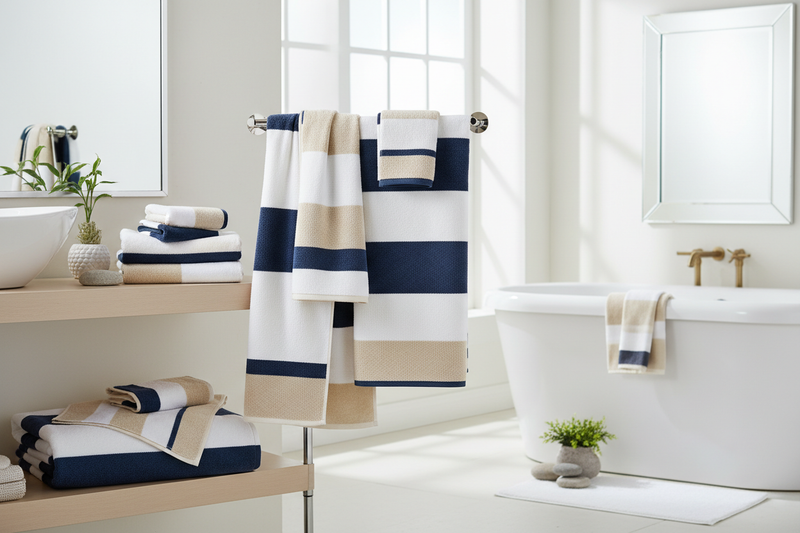 Bath Towels Premium Stripes