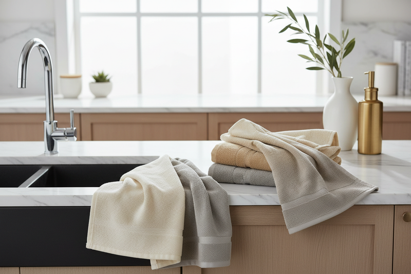 Velour terry kitchen towels
