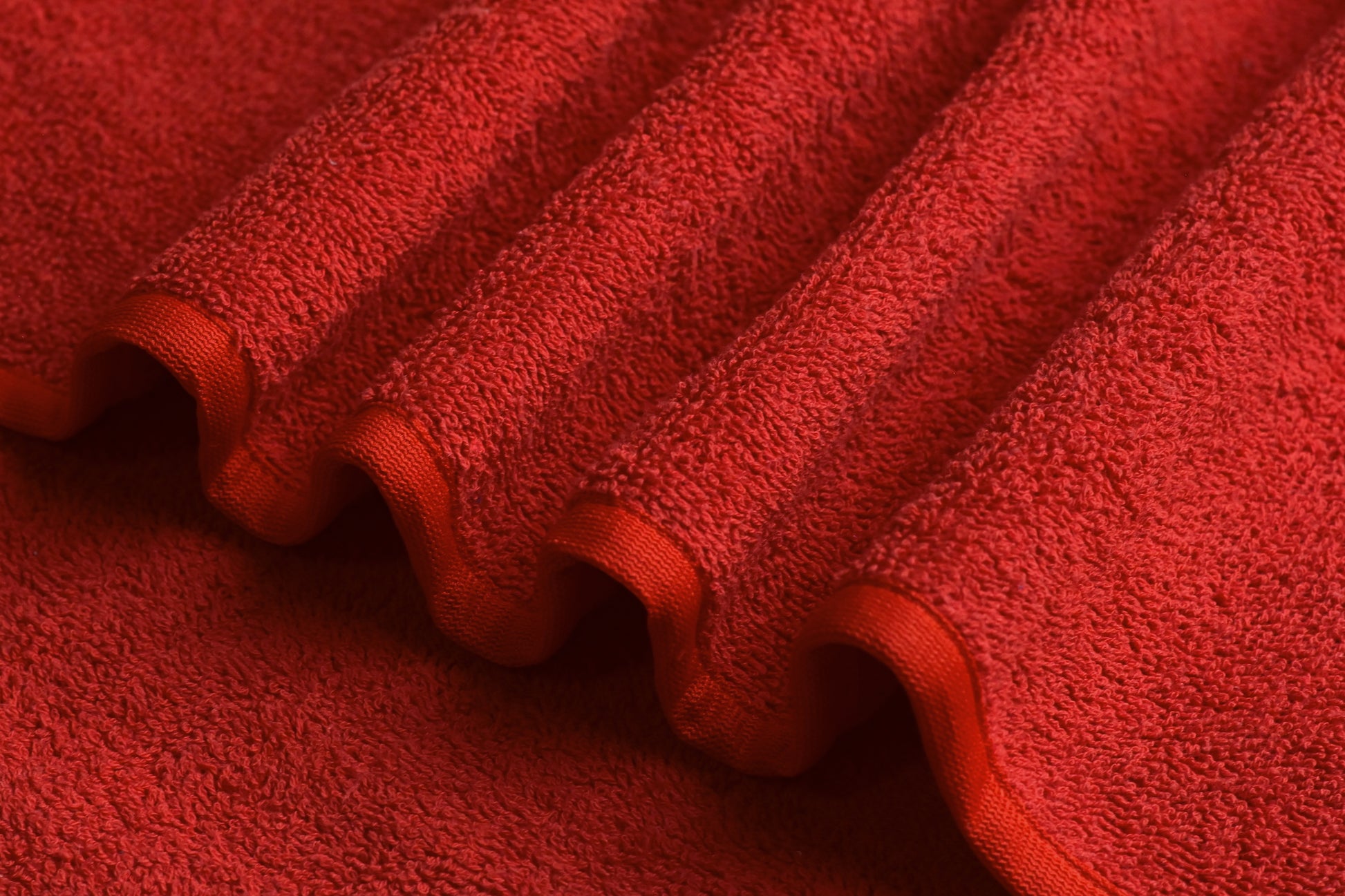 Terry Kitchen towels, 2 PCS PACK OF Kitchen Towels 100% Cotton,60x60 cm (Red)