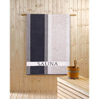 Sauna towel double-face, blue 100% cotton,80x200 cm