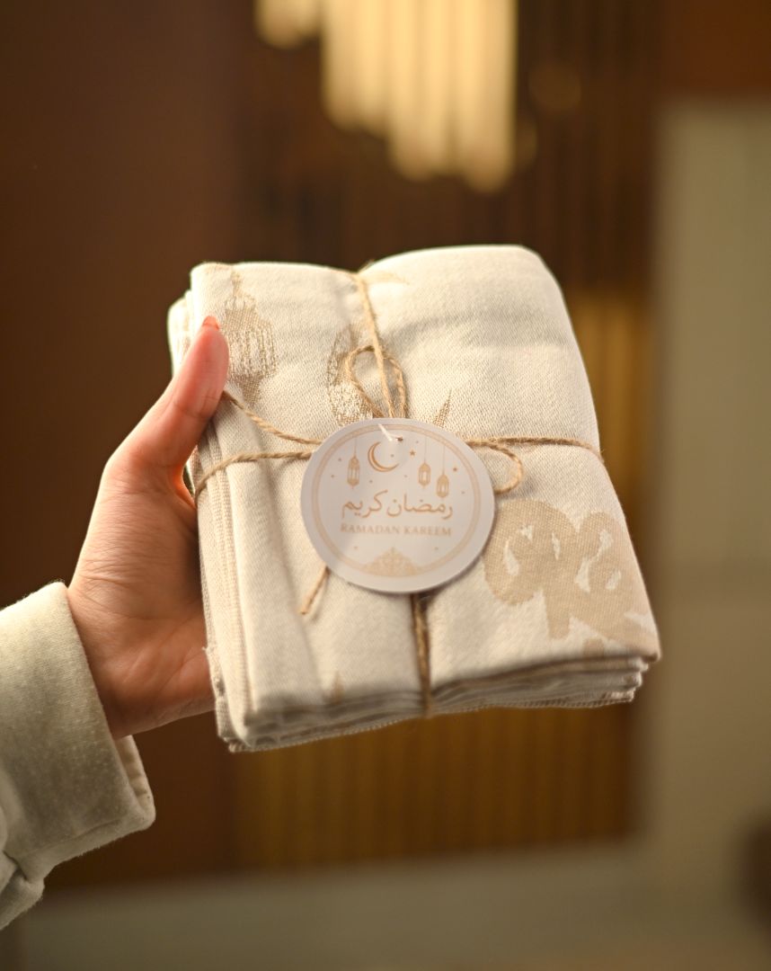 مناشف مطبخ رمضانية متعددة الاستخدامات، مناشف مطبخ فائقة الامتصاص، عبوة من 3 قطع من قماش التنظيف القطني، 50 × 70 سم