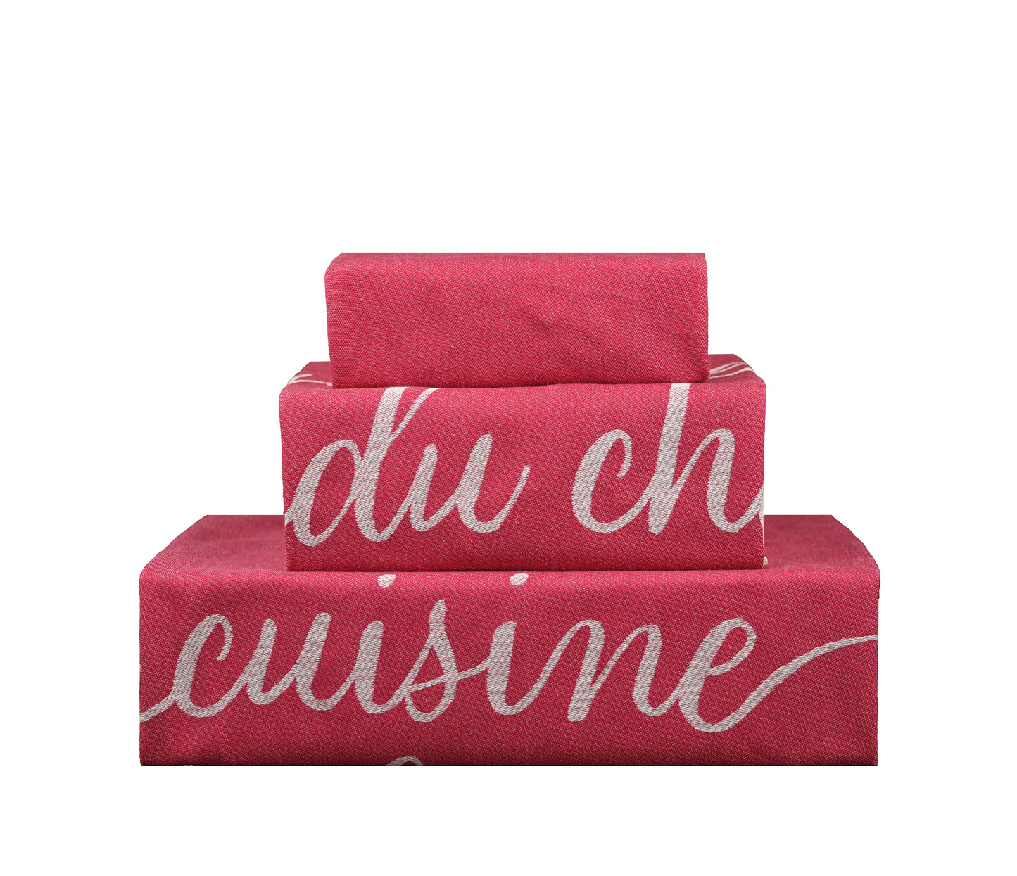 SET OF 3 PCS KITCHEN TOWELS , 100% COTTON , 50X70 CM