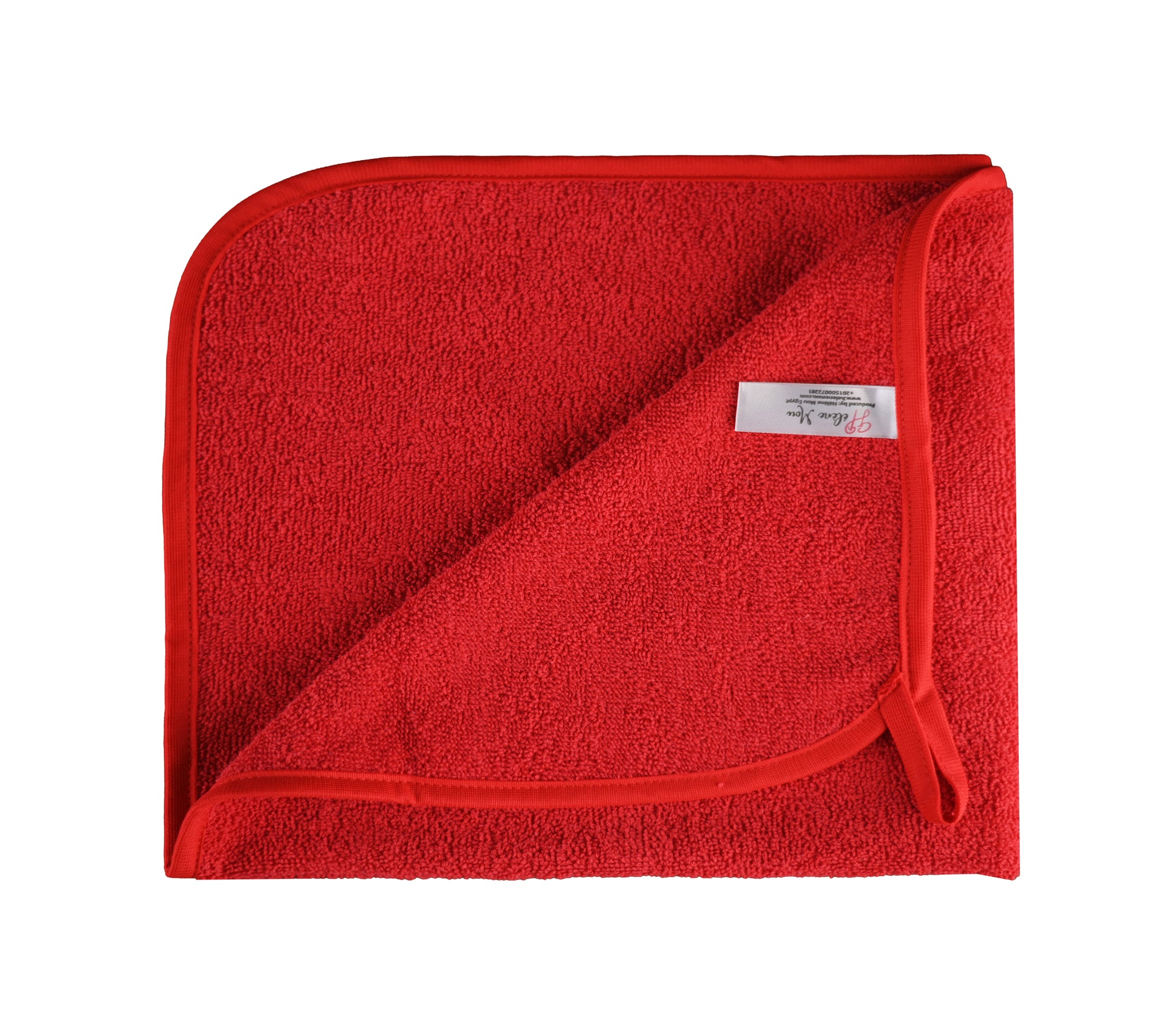 Terry Kitchen towels, 2 PCS PACK OF Kitchen Towels 100% Cotton,60x60 cm (Red)