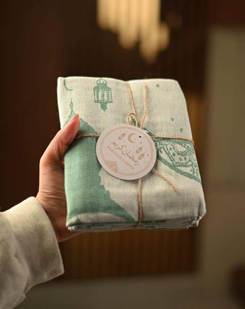 مناشف مطبخ رمضانية متعددة الاستخدامات، مناشف مطبخ فائقة الامتصاص، عبوة من 3 قطع من قماش التنظيف القطني، 50 × 70 سم