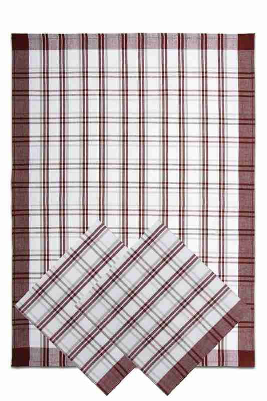 SET OF 3 PCS KITCHEN TOWELS , 100% COTTON , 50X70 CM.