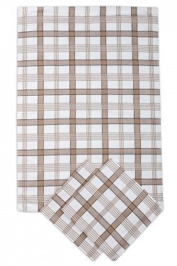 SET OF 3 PCS KITCHEN TOWELS , 100% COTTON , 50X70 CM