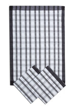 SET OF 3 PCS KITCHEN TOWELS , 100% COTTON , 50X70 CM