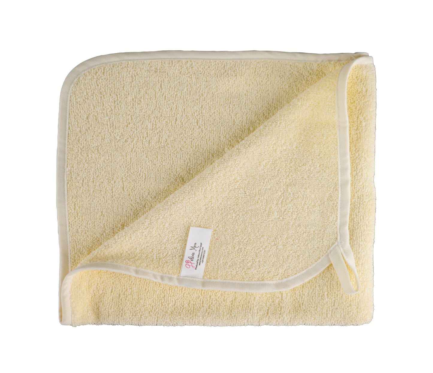 مناشف مطبخ تيري، عبوة من قطعتين من مناشف المطبخ قطن 100%، 60x60 سم (أصفر فاتح)