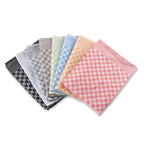 SET OF 3 PCS KITCHEN TOWELS , 100% COTTON , 50X70 CM (black)
