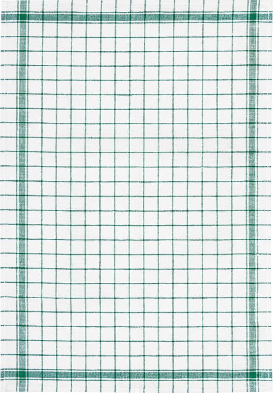 SET OF 3 PCS KITCHEN TOWELS , 100% COTTON , 50X70 CM (Green Lines)