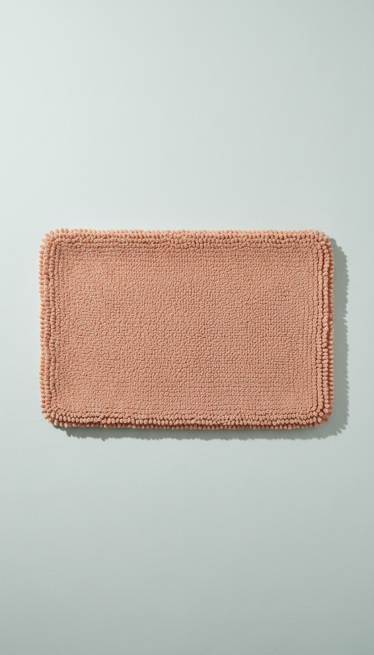 Blush Terracotta Plush Bath Mat