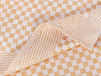 SET OF 3 PCS KITCHEN TOWELS , 100% COTTON , 50X70 CM (Light Orange)