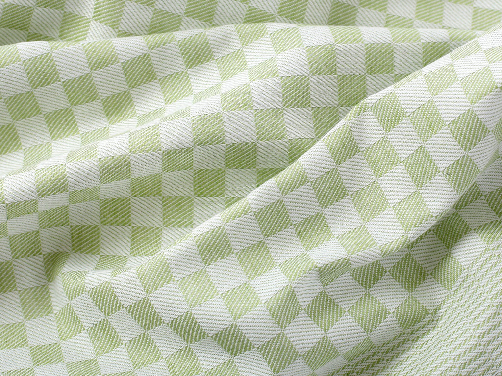 SET OF 3 PCS GREEN KITCHEN TOWELS , 100% COTTON , 50X70 CM (Light Green)