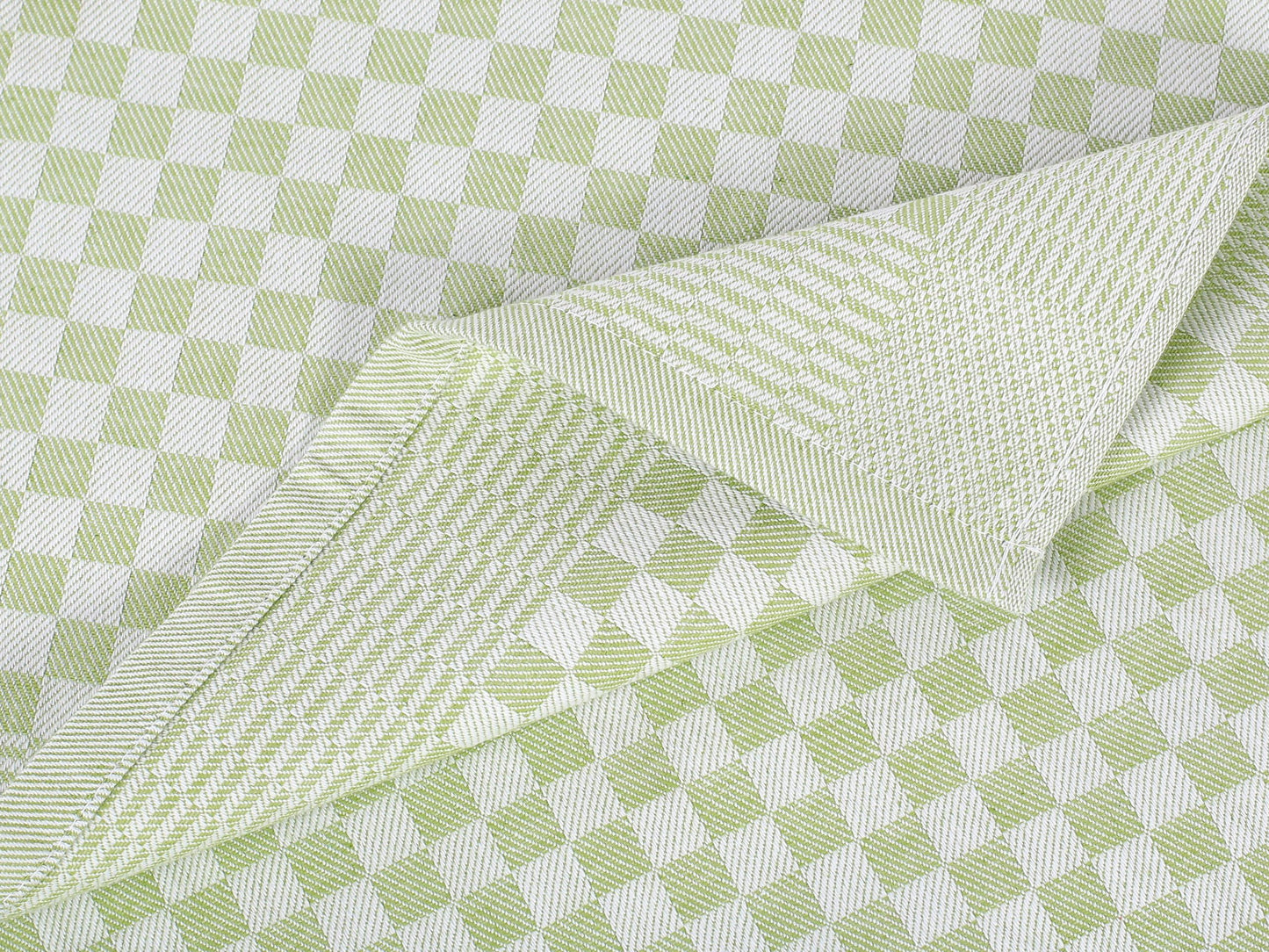 SET OF 3 PCS GREEN KITCHEN TOWELS , 100% COTTON , 50X70 CM