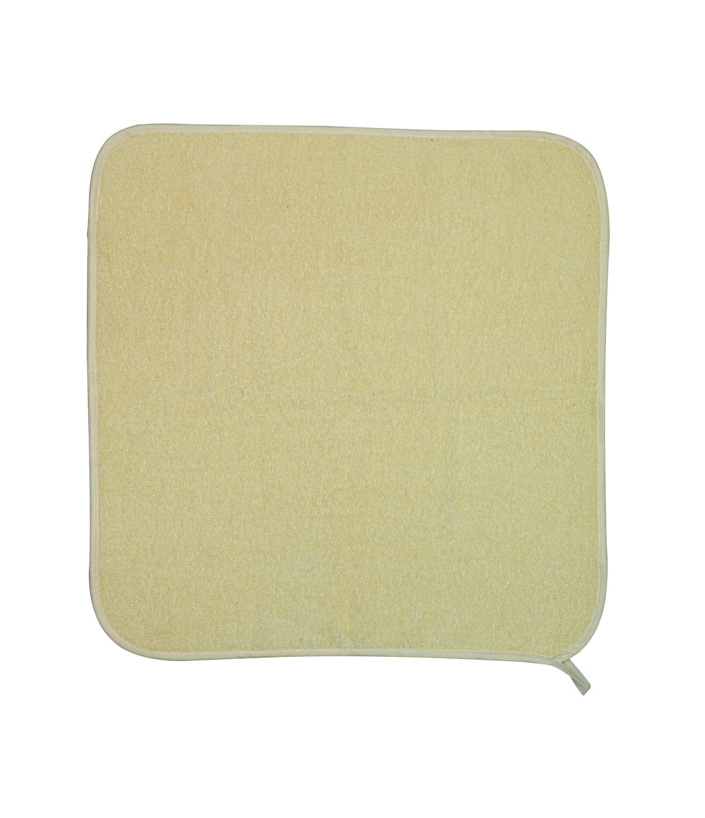 Terry Kitchen towels, 2 PCS PACK OF Kitchen Towels 100% Cotton,60x60 cm (Light Yellow)