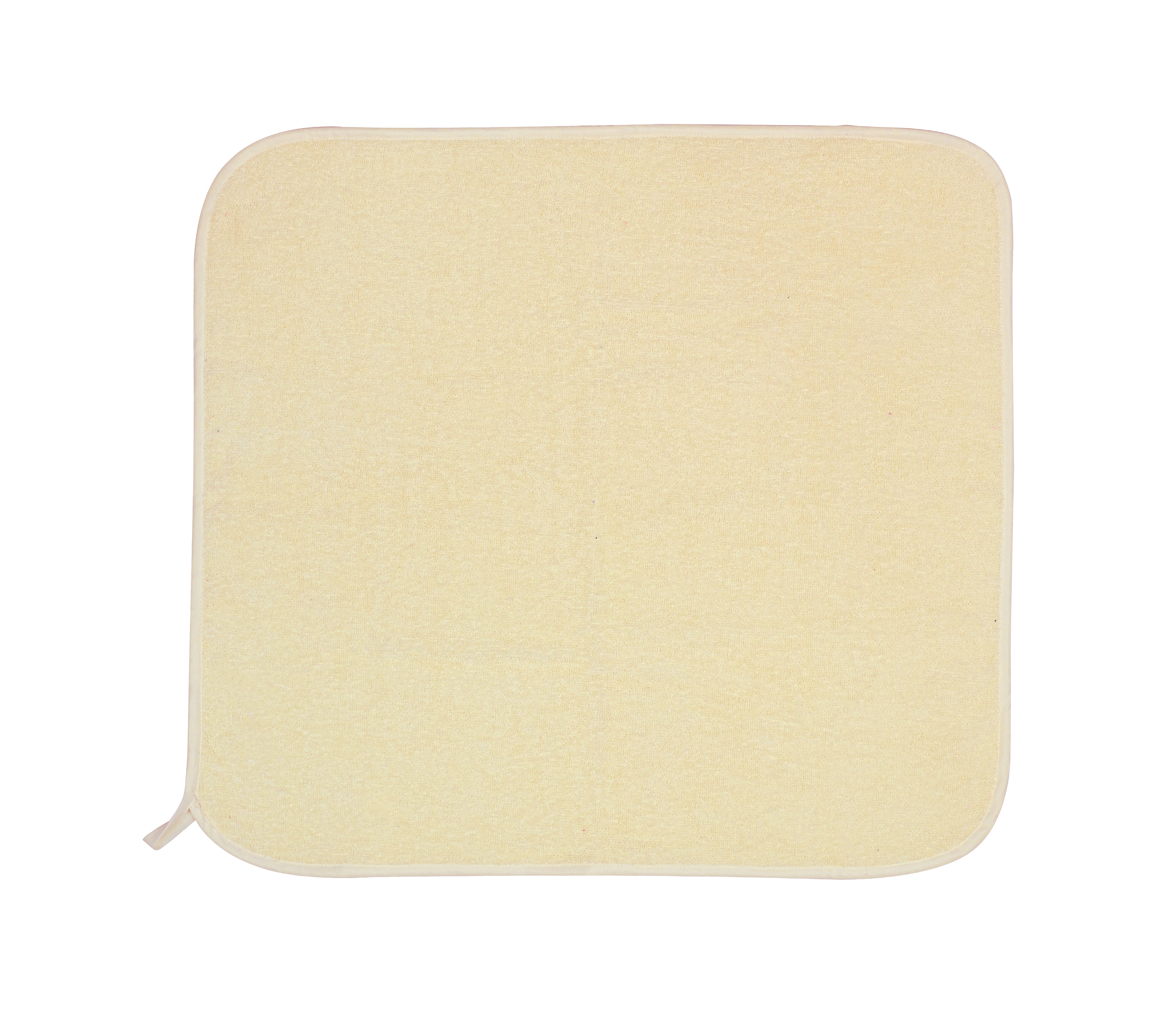 Terry Kitchen towels, 2 PCS PACK OF Kitchen Towels 100% Cotton,60x60 cm (Light Yellow)