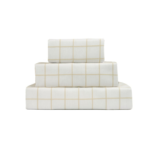 SET OF 3 PCS KITCHEN TOWELS , 100% COTTON , 50X70 CM