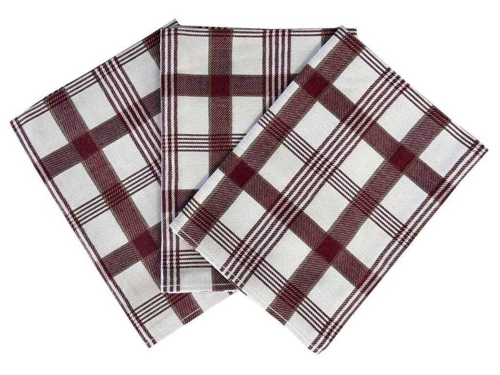 SET OF 3 PCS KITCHEN TOWELS , 100% COTTON , 50X70 CM
