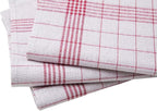 SET OF 3 PCS KITCHEN TOWELS , 100% COTTON , 50X70 CM (Red Lines)