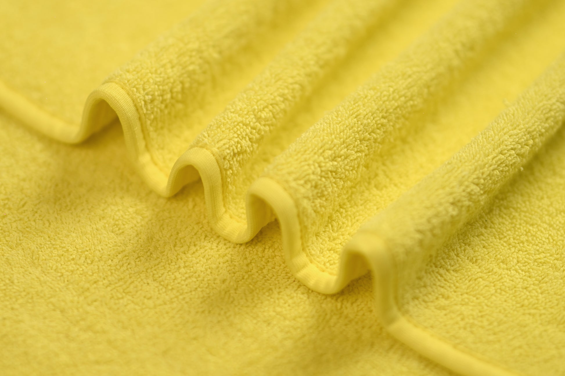 Terry Kitchen towels, 2 PCS PACK OF Kitchen Towels 100% Cotton,60x60 cm (Yellow)