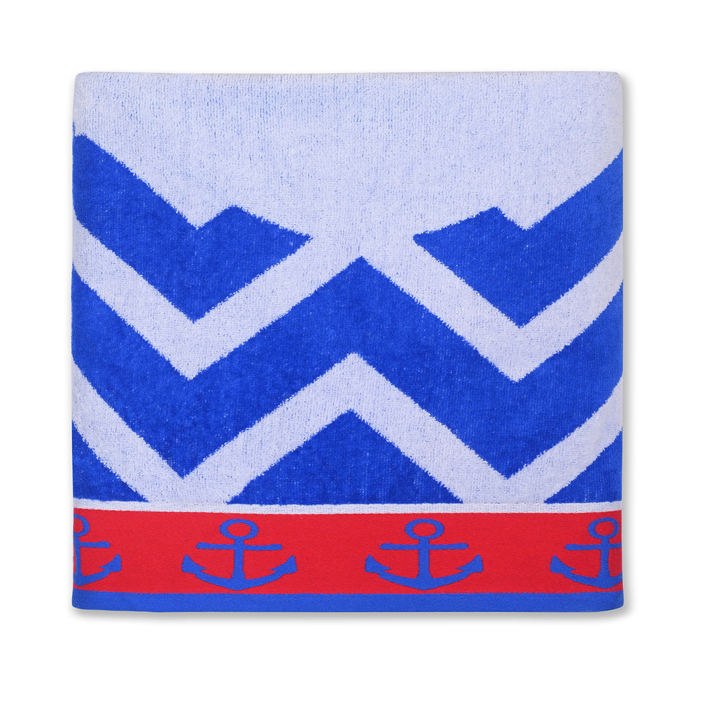 منشفة شاطئ مخملية 100% قطن، 90×170 سم