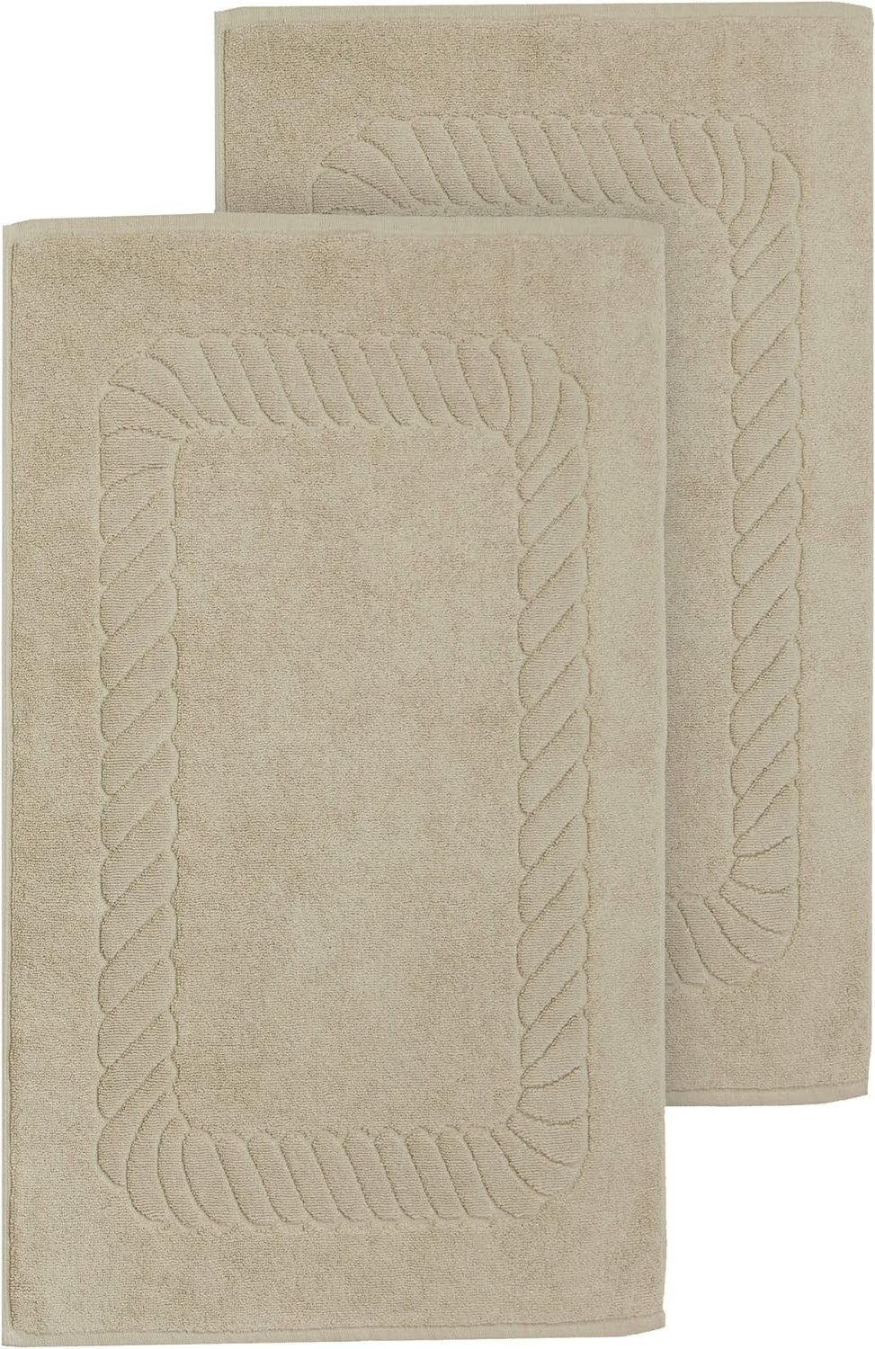 Helene MOU Bath Mat Towel - 100% Cotton 1 Pc Absorbent Bathmat - Quick Dry Bath Mats for Bathrooms, 50 x 70 cm.