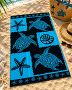 Velour Beach towel 100%cotton,95x175 cm.