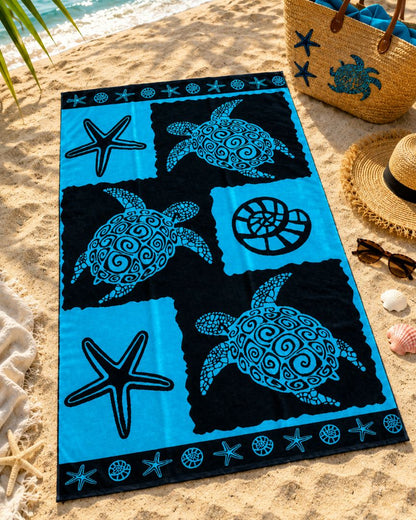 Velour Beach towel 100%cotton,95x175 cm.