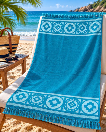 Velour Beach towel 100%cotton,90x170 cm.