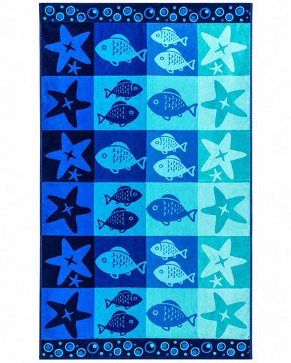 Velour Beach towel 100%cotton,100x180 cm.
