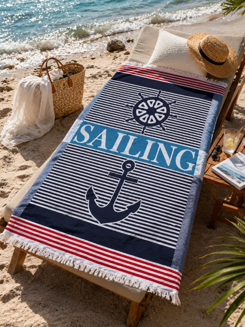 XL Velour Beach towel 100%cotton,140x180 cm.