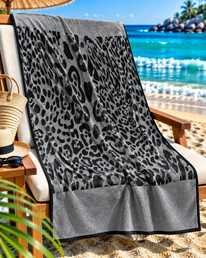 Velour Beach towel 100%cotton,90x170 cm.