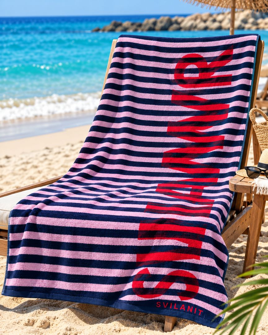 Velour Beach towel 100%cotton,100x180 cm.
