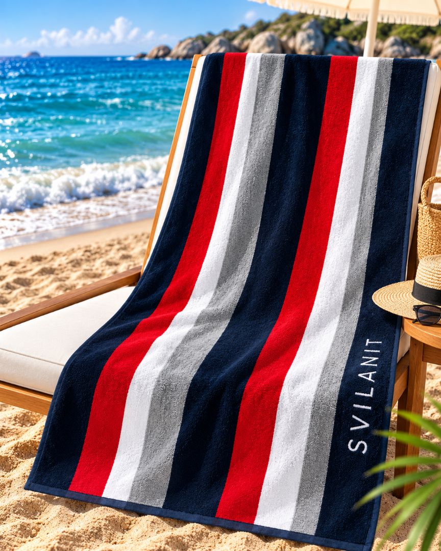 Velour Beach towel 100%cotton,100x180 cm.