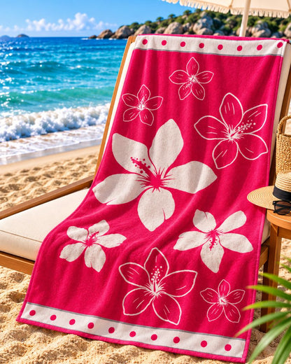 Velour Beach towel 100%cotton,90x170 cm.