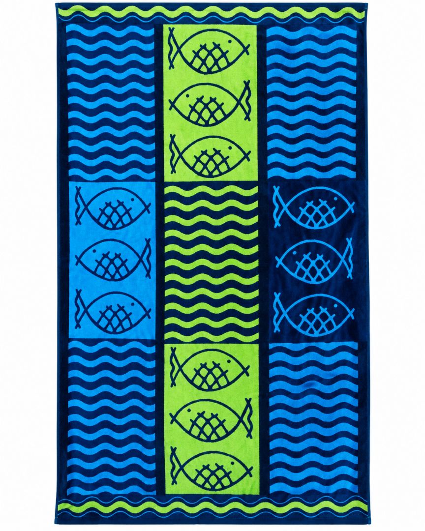 Velour Beach towel 100%cotton,90x170 cm.