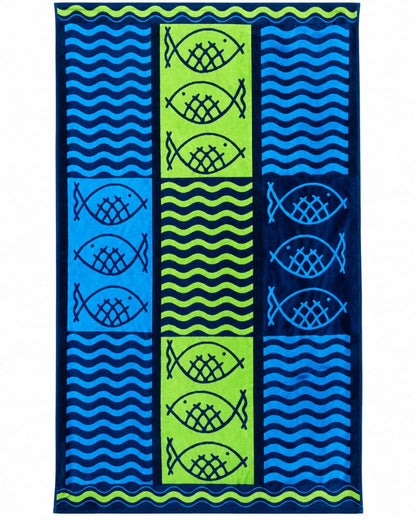 Velour Beach towel 100%cotton,90x170 cm.