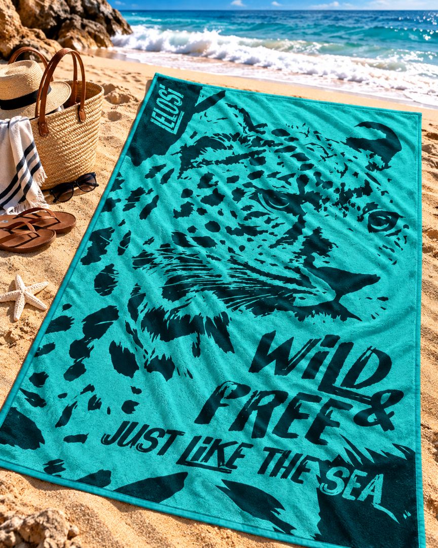 Velour Beach towel 100%cotton,90x170 cm.