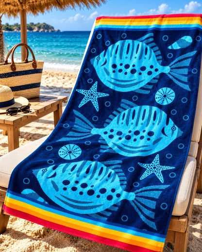 Velour Beach towel 100%cotton,90x170 cm.